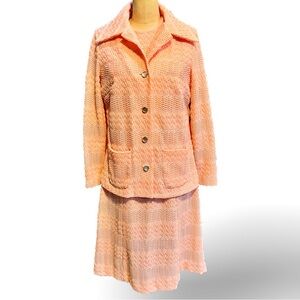 VINTAGE 60s mid century‎ Montgomery Ward 2 piece suit dress coat jacket blazer